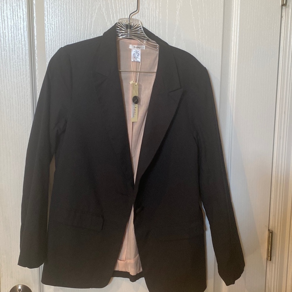 Esley Womens Sz S black jacket NWT